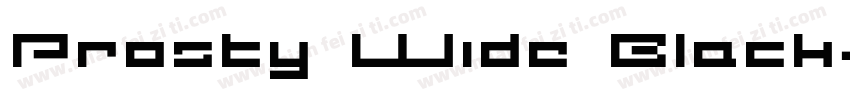 Prosty Wide Black字体转换